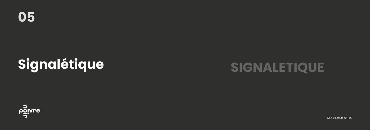 Portfolio Gaëlle Lamandé à l'Atelier Poivre Noir