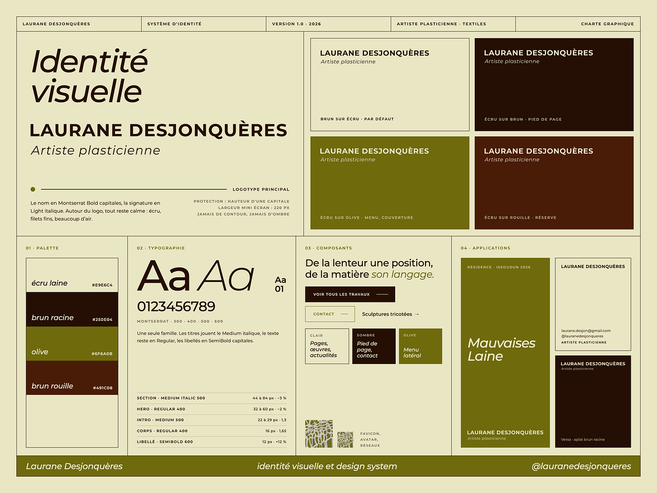 Logo & identité visuelle pour une artiste
