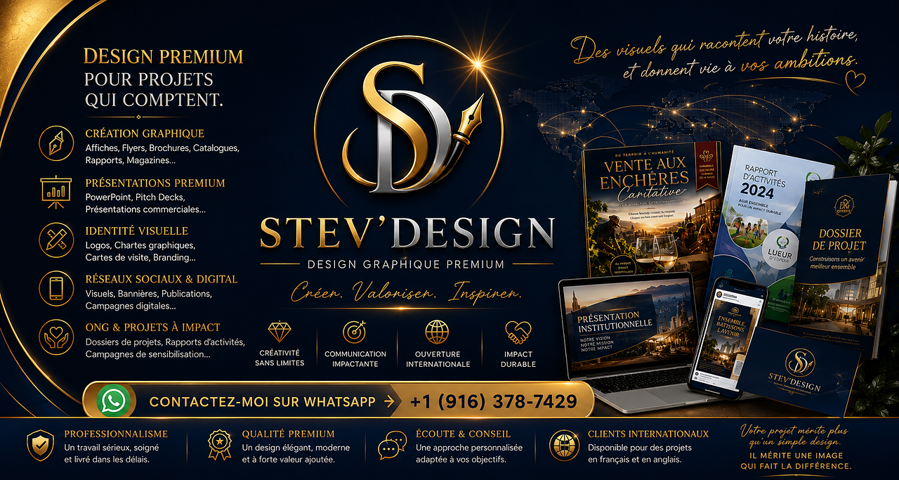 Bannière publicitaire premium – STEV’DESIGN | Desi