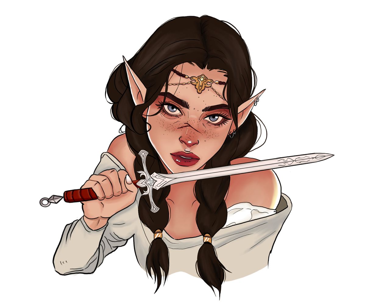 Elfe guerrière