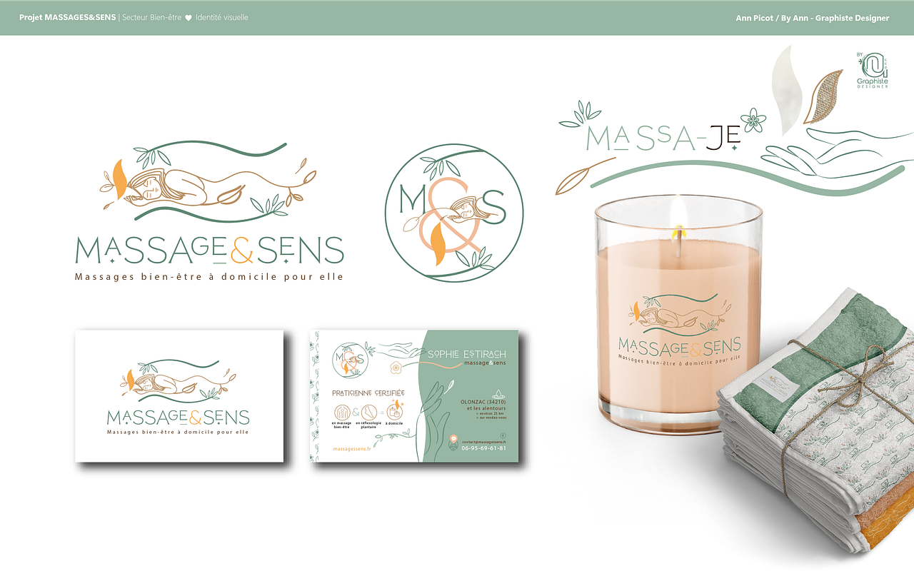Massages & Sens - Identité visuelle & Logo