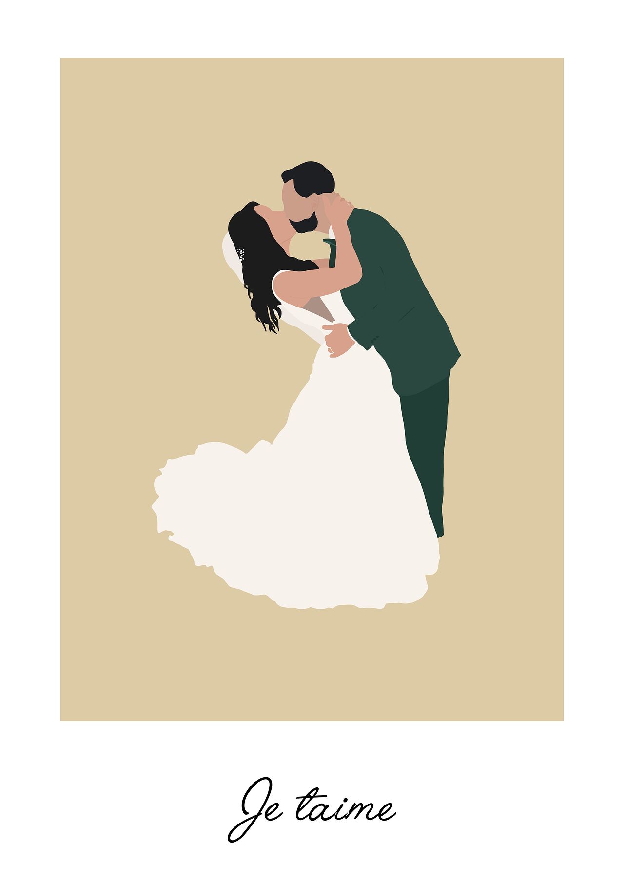 Illustration mariés