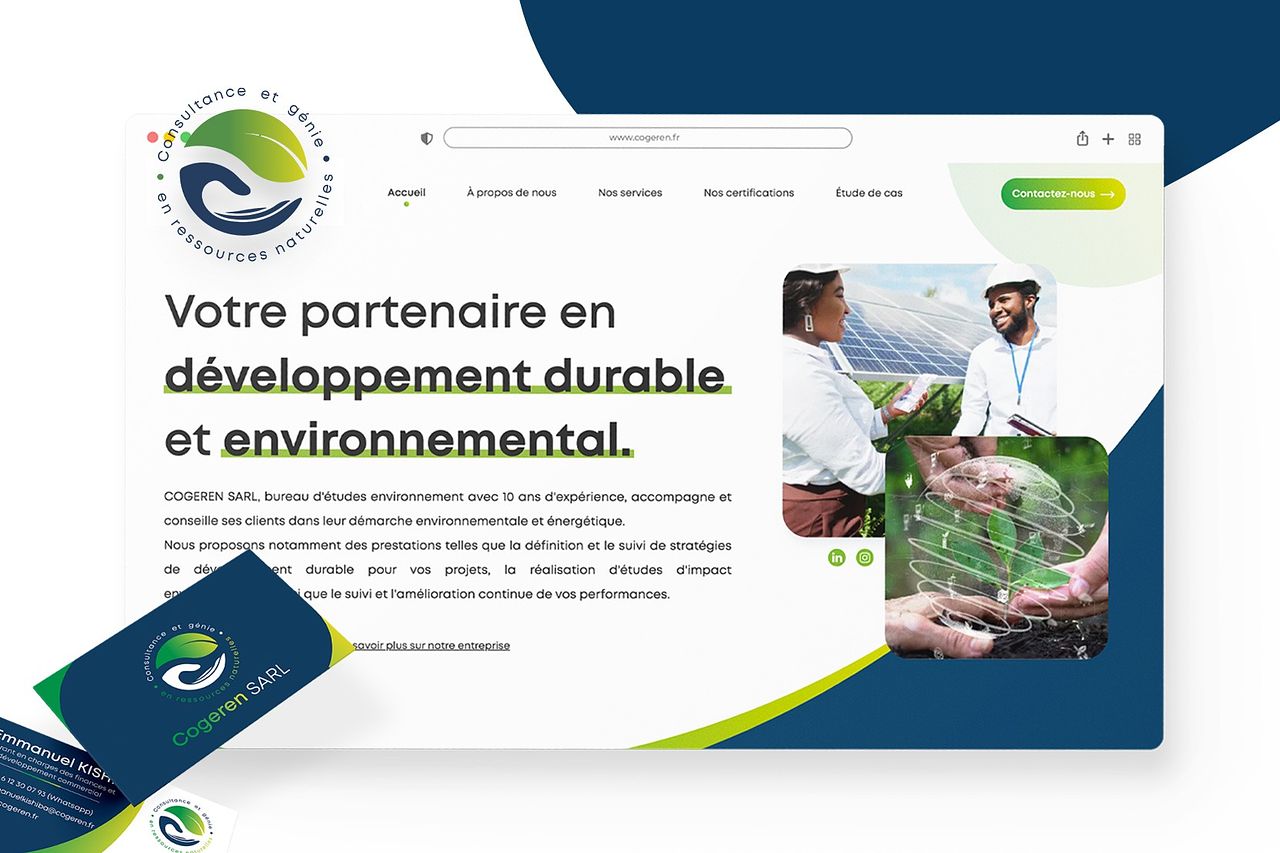 Création du site COGEREN · Bureau d'études environ