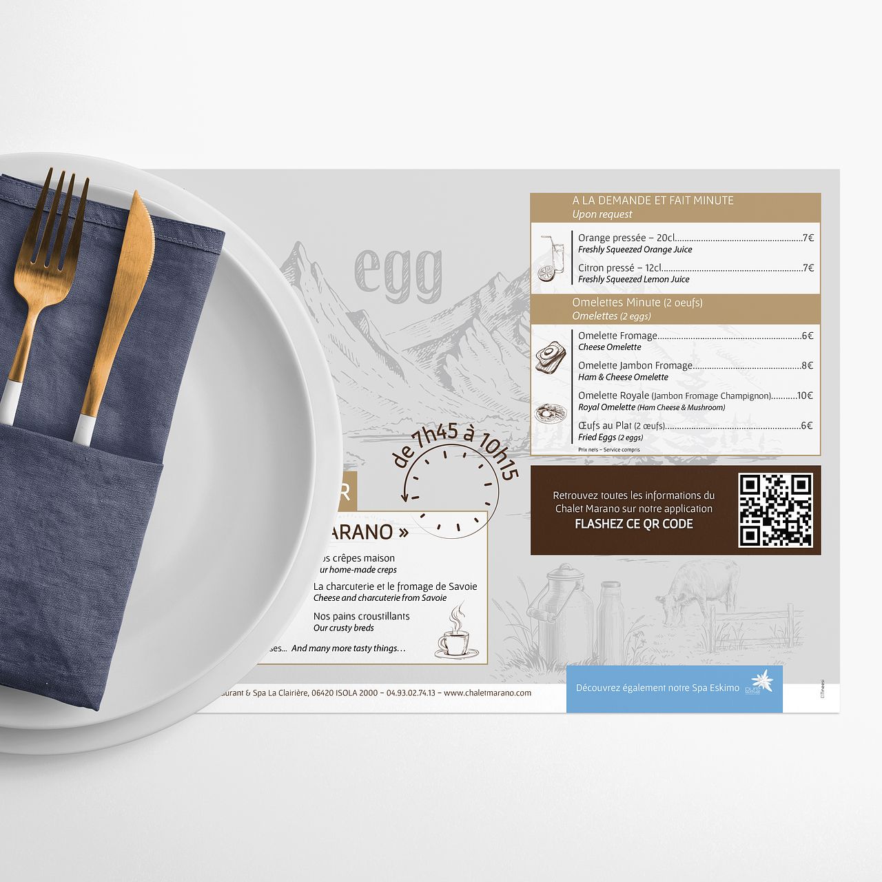 Set de table - Chalet Marano