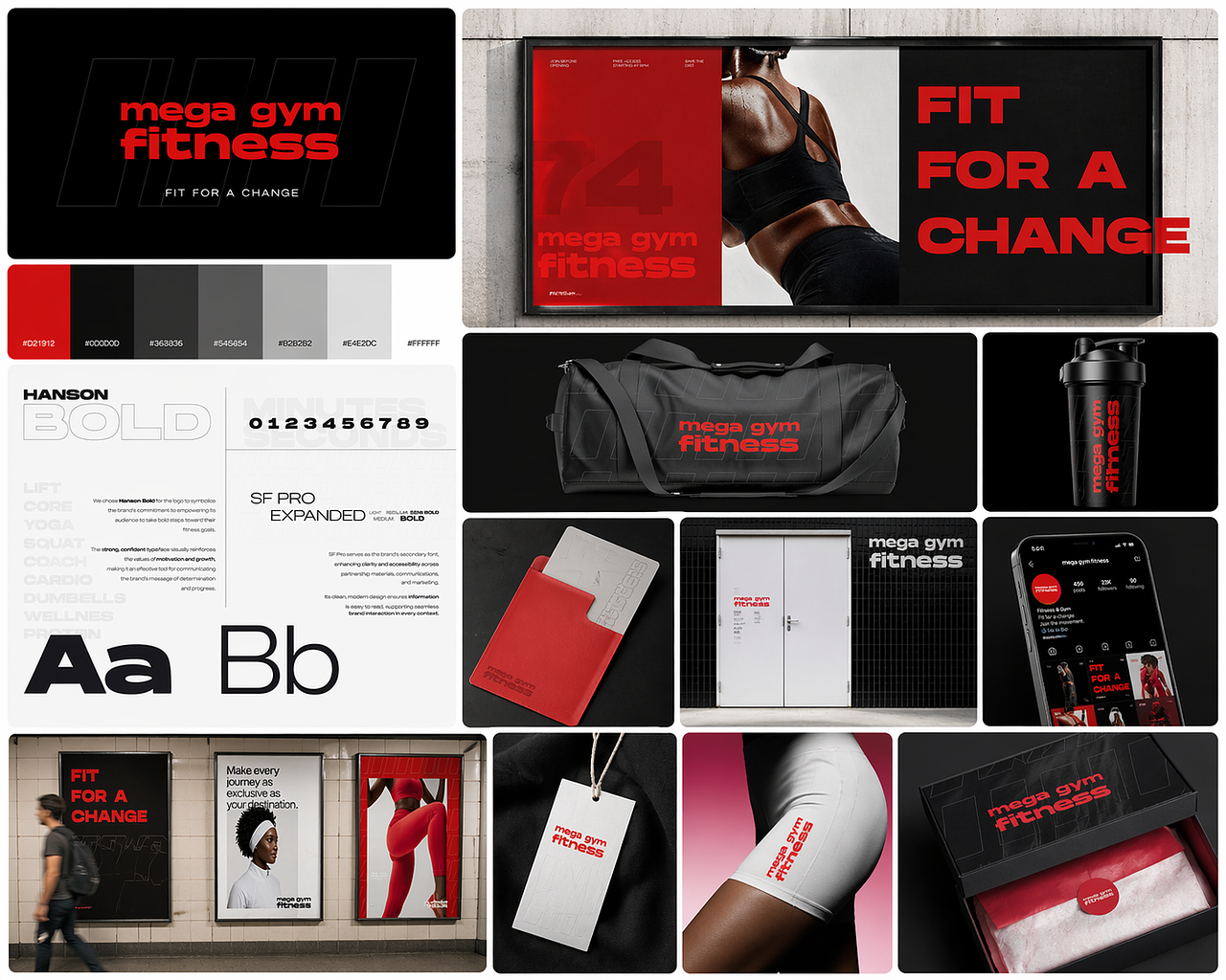 Identité visuelle – Salle de sport & fitness