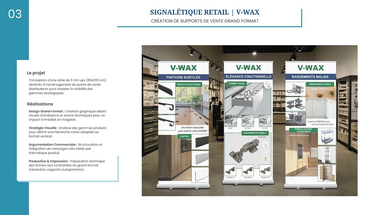 Supports de vente grand format - Roll-ups