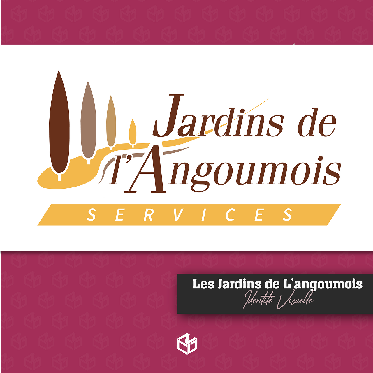 Déclinaison logo - Jardins de L'Angoumois