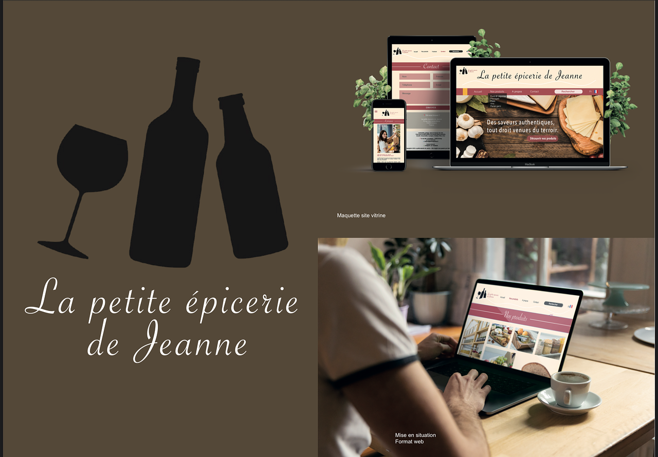 Site vitrine - La petite épicerie de Jeanne
