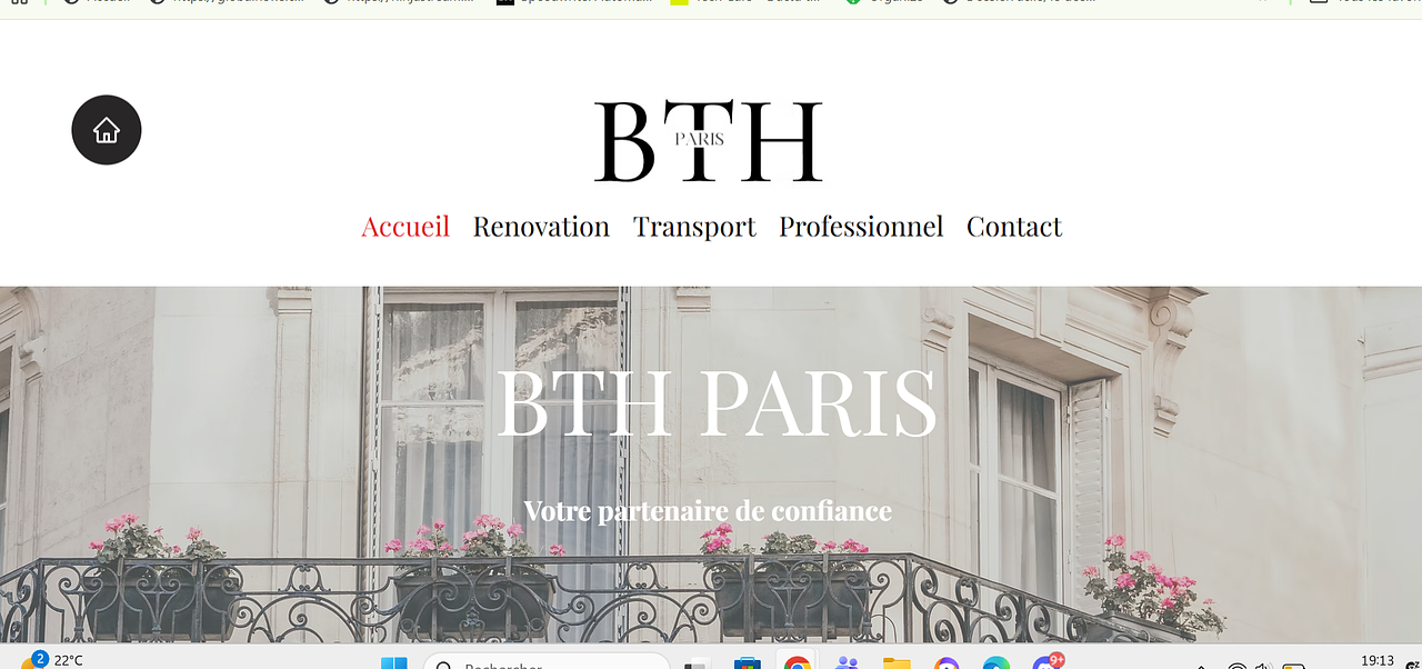 Site web BTH Rénovation