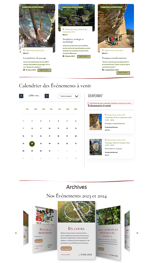 Site préséance du vivant