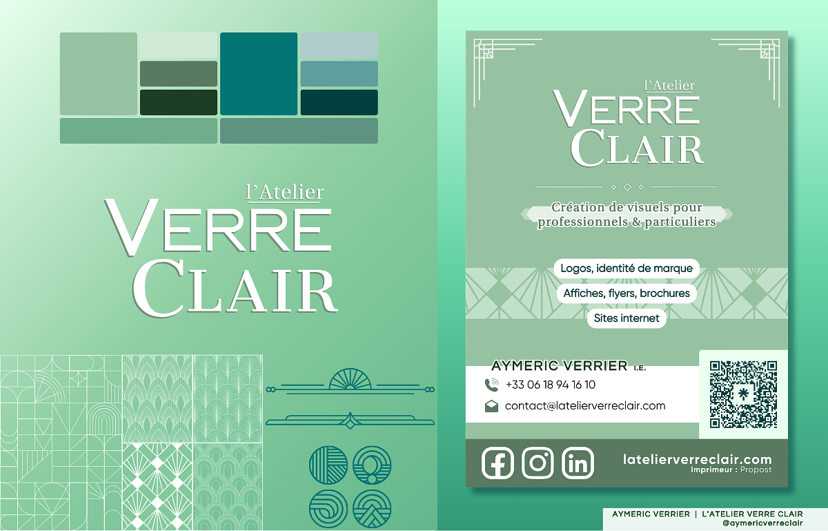 L'Atelier Verre Clair - Identité graphique