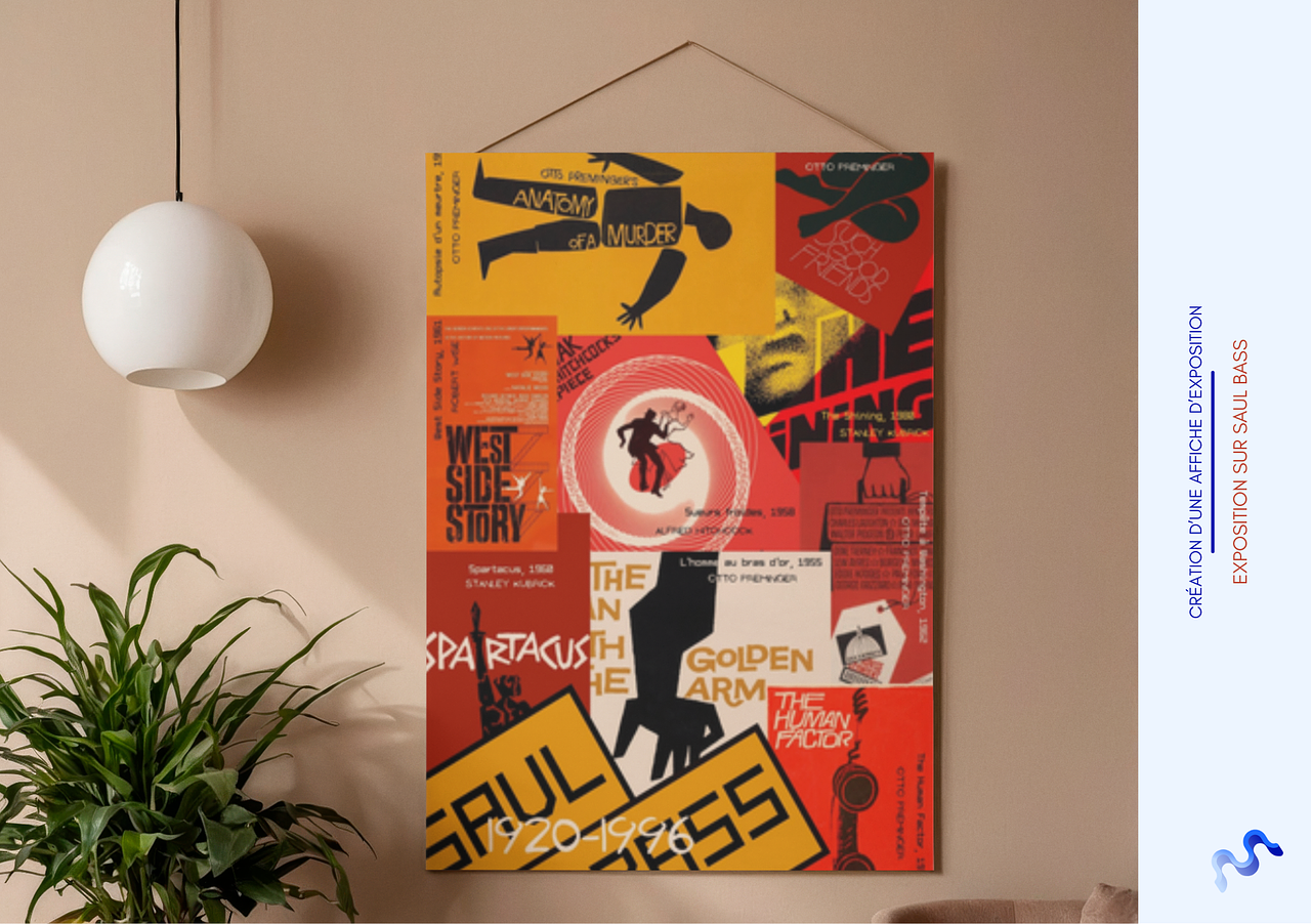 Création Affiche d'exposition SAUL BASS