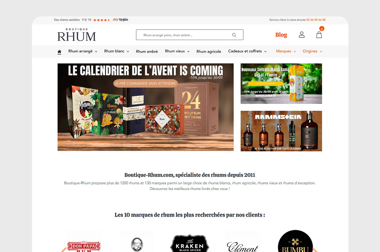 BoutiqueRhum | Conception UX/UI