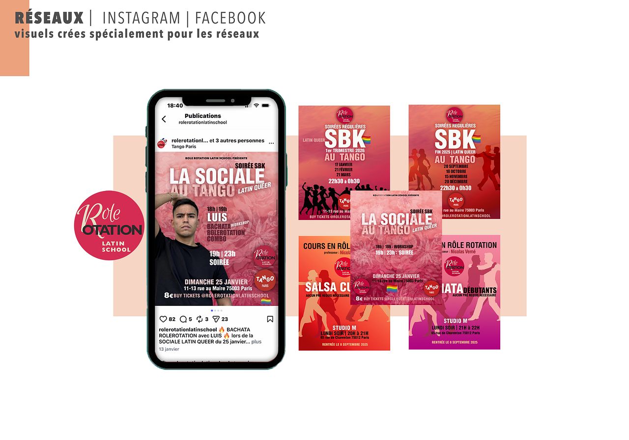 Communication Instagram & Facebook