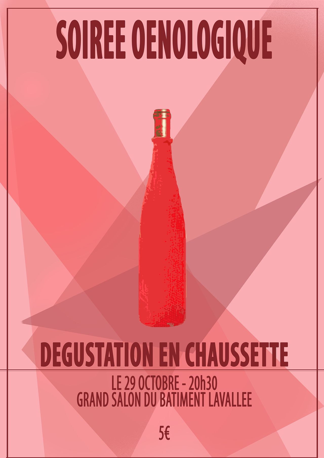 Affiche soirée oenologique