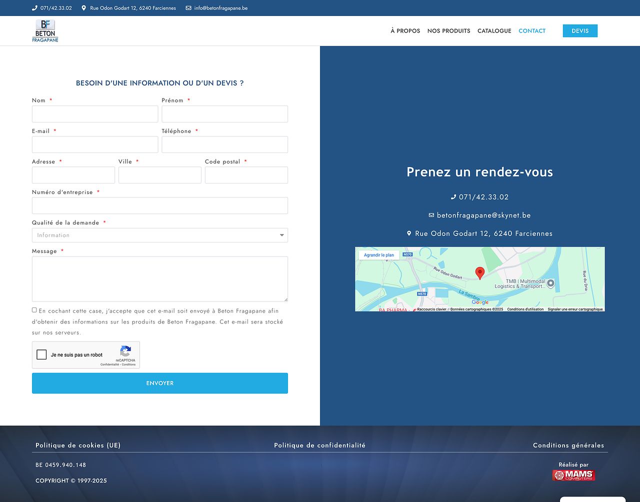 Travail réalisé chez MAMS Computers SRL
