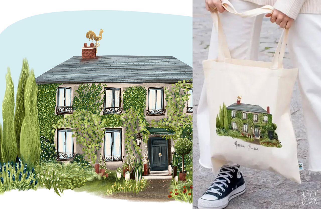 Illustration boutique Maison Quinze