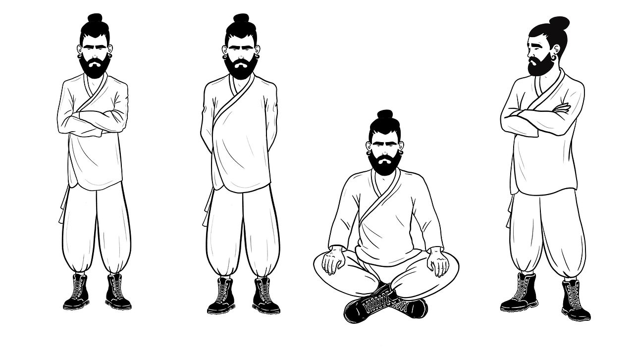 Personnage BD et ses postures