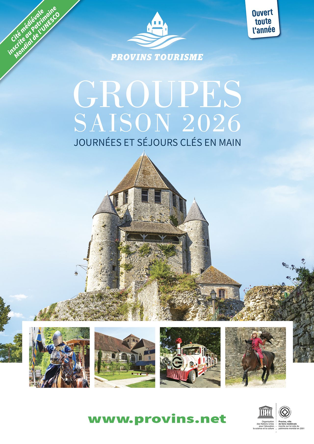 Brochure Groupes pour la ville de Provins