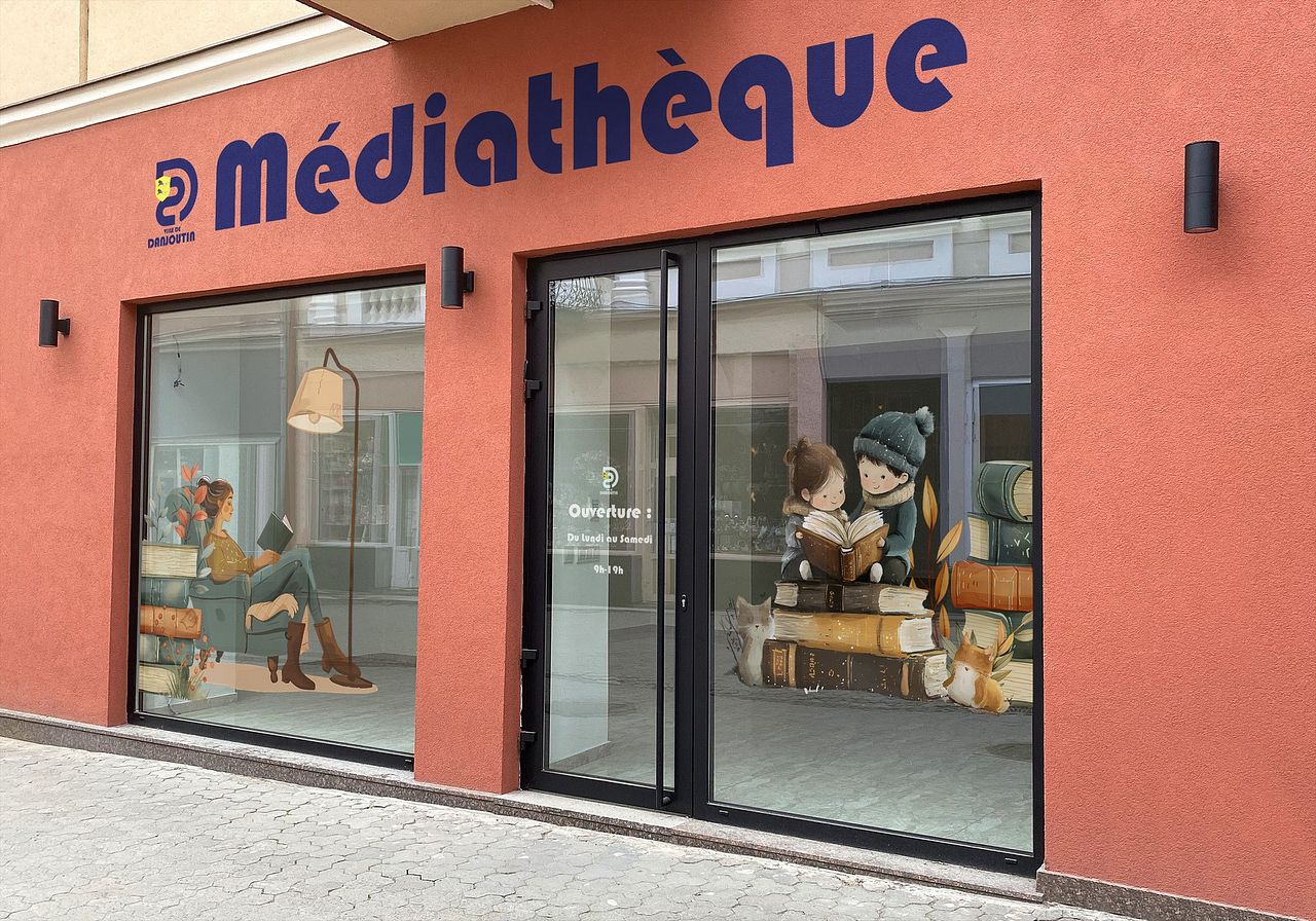 Signalétique Architecturale — Façade Médiathèque