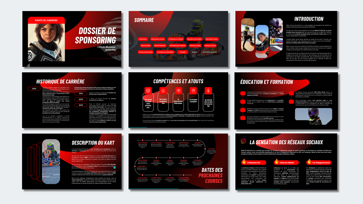 Présentation digitale - Dossier de sponsoring