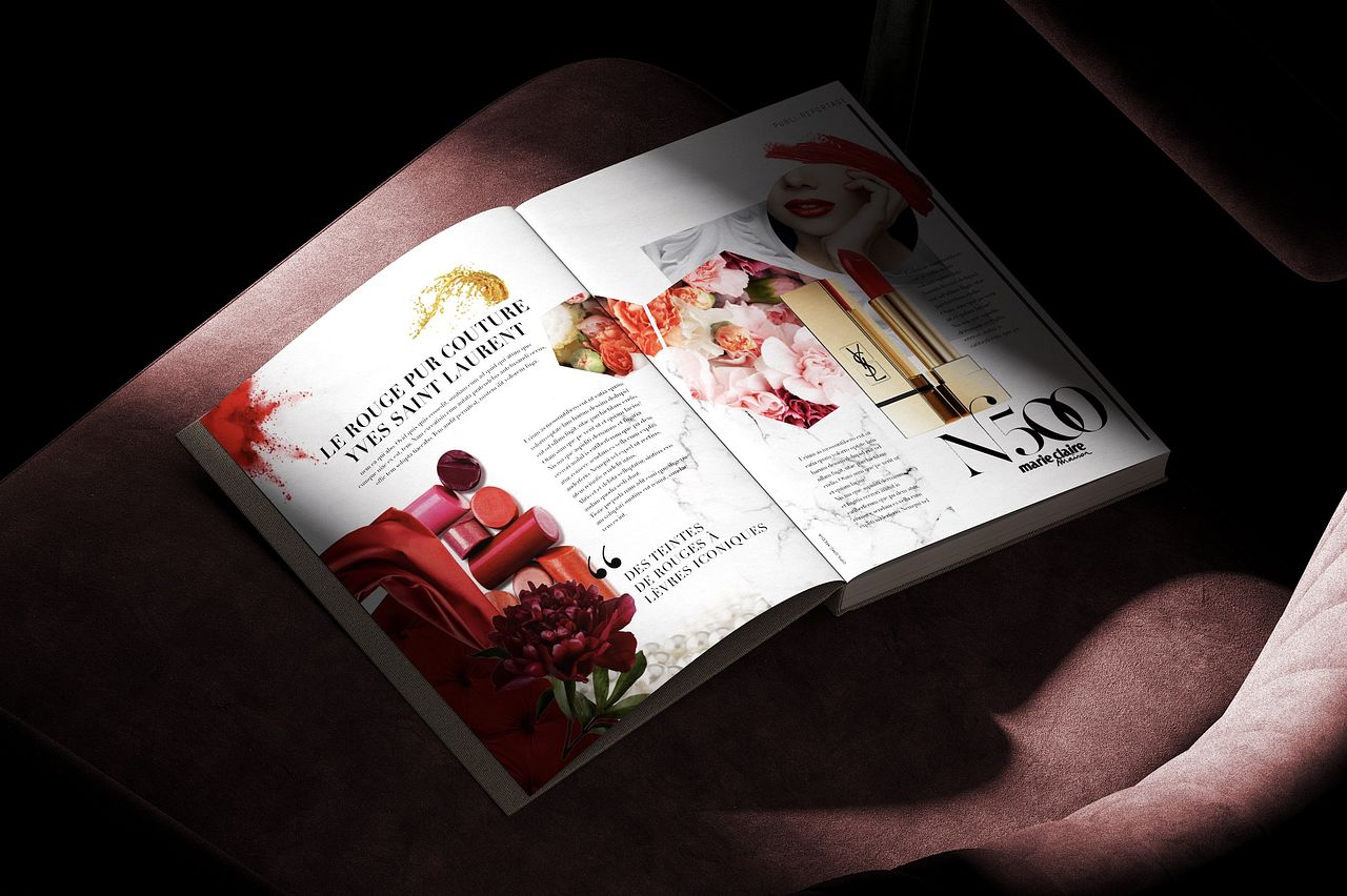 Publireportage YSL dans Marie Claire Maison