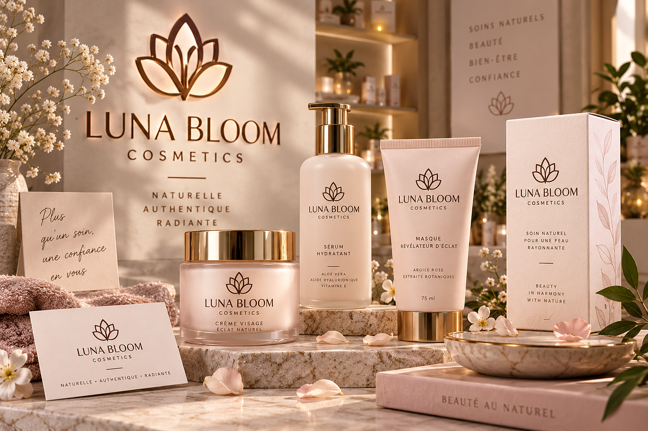 LUNA BLOOM – Identité visuelle Cosmétique