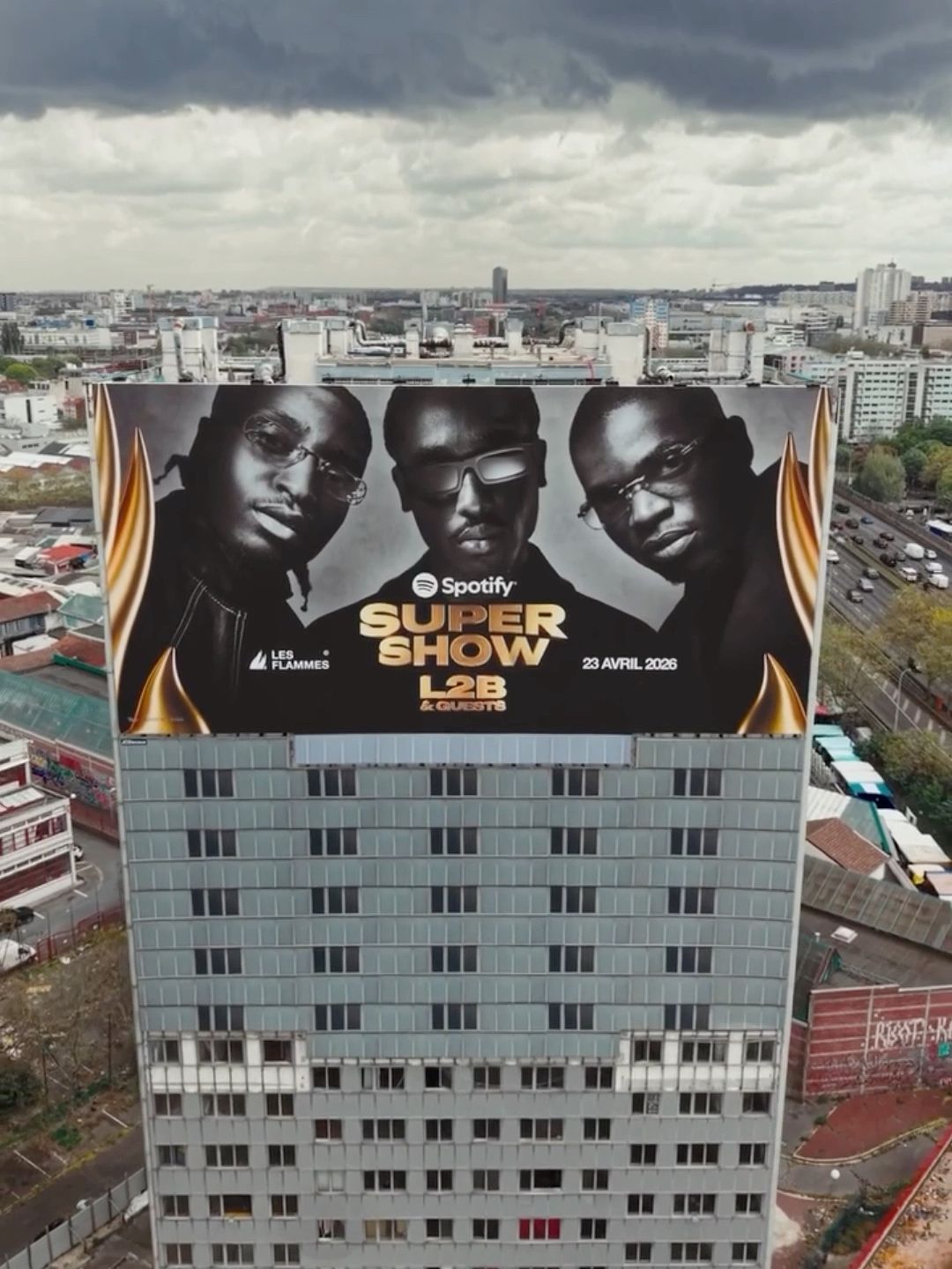Création Affiche Billboard - Les Flammes 2026