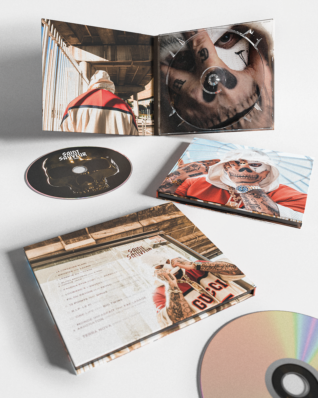 Design du Digipack de l'album Saint Sauveur