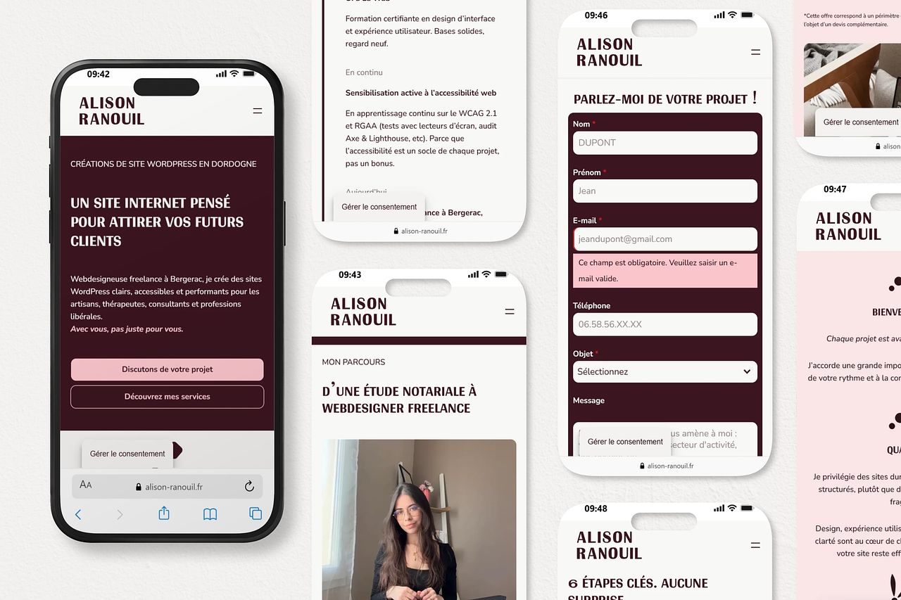 Alison Ranouil - Webdesigneuse en Dordogne