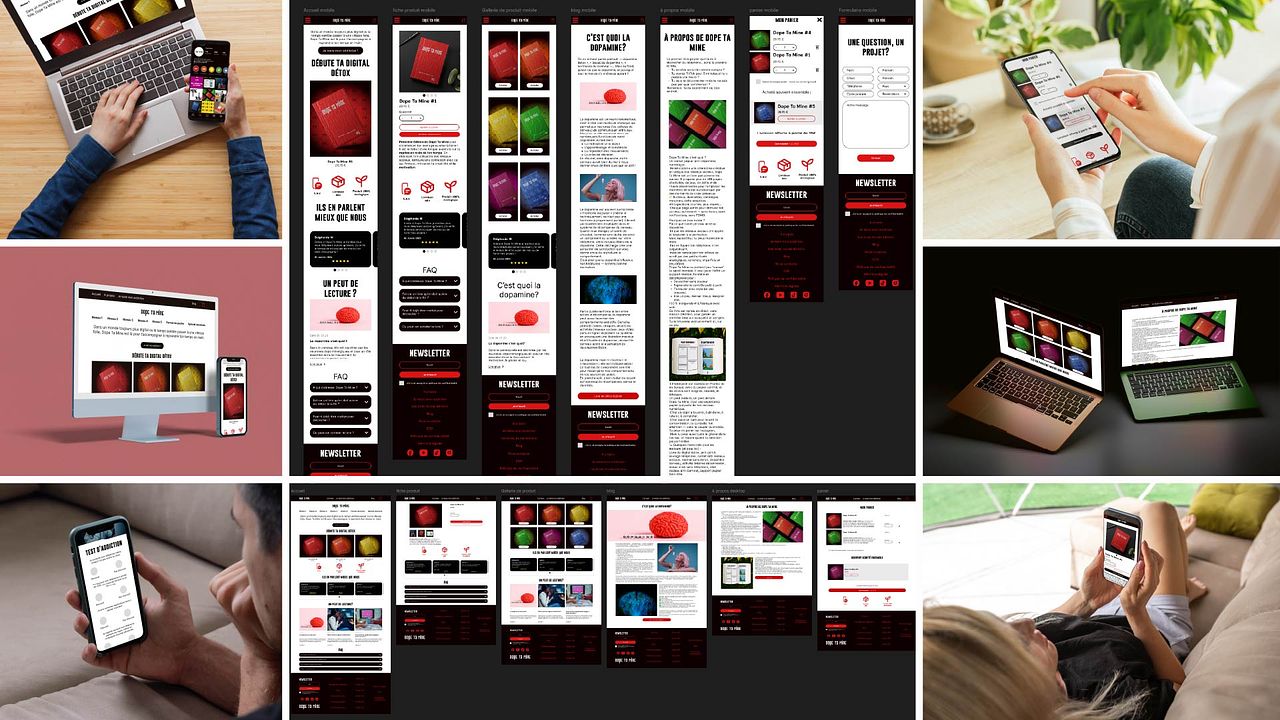Maquettes web e-commerce