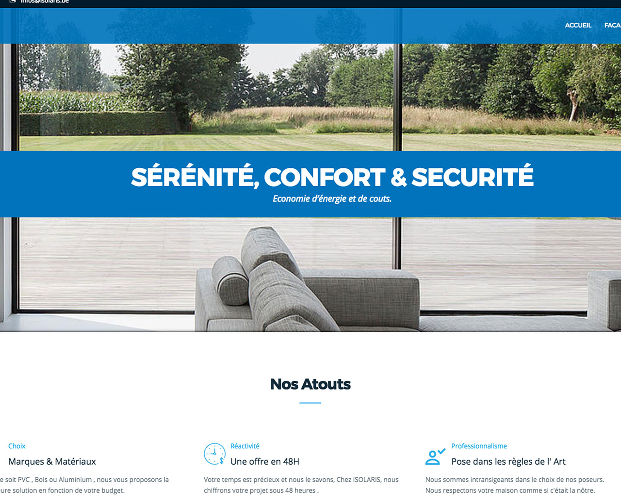 Creation site web isolaris