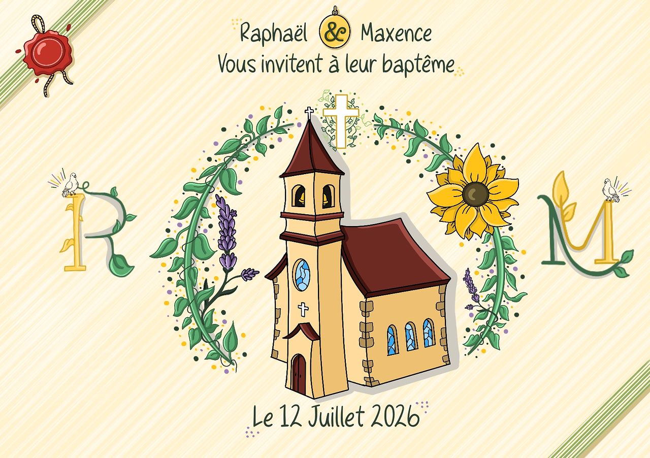 Faire-part de Baptême