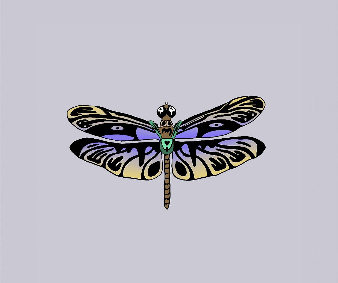 Projet illustration Libellule