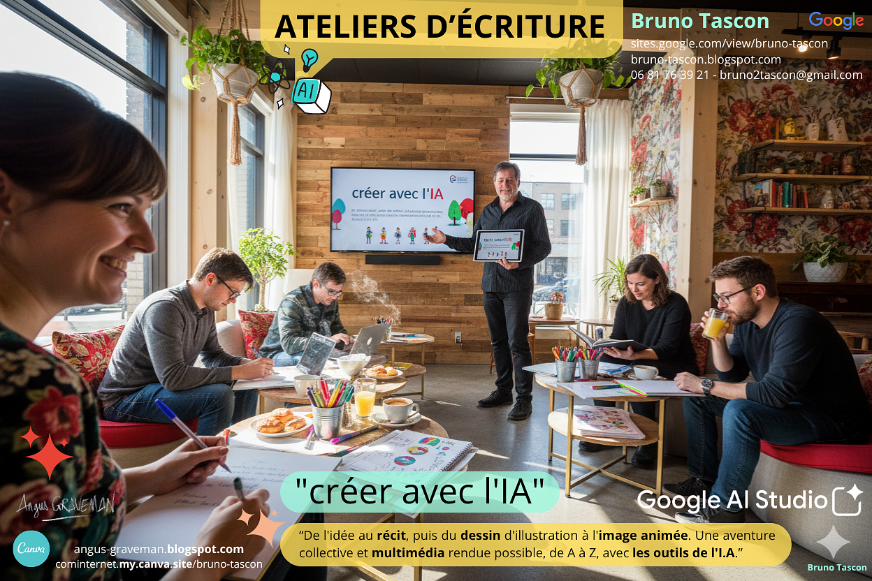 "créer avec l'IA" : (Bruno Tascon) animateur d'ate