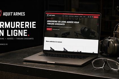 Création de la boutique Aquit'Armes · Armurier e-c