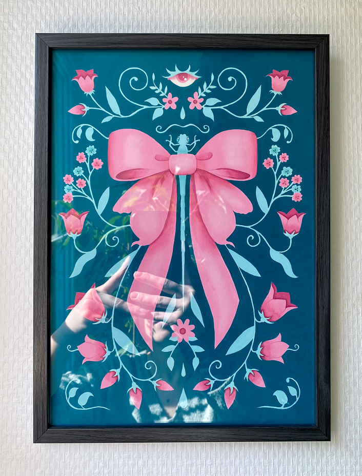 Gouache libellule