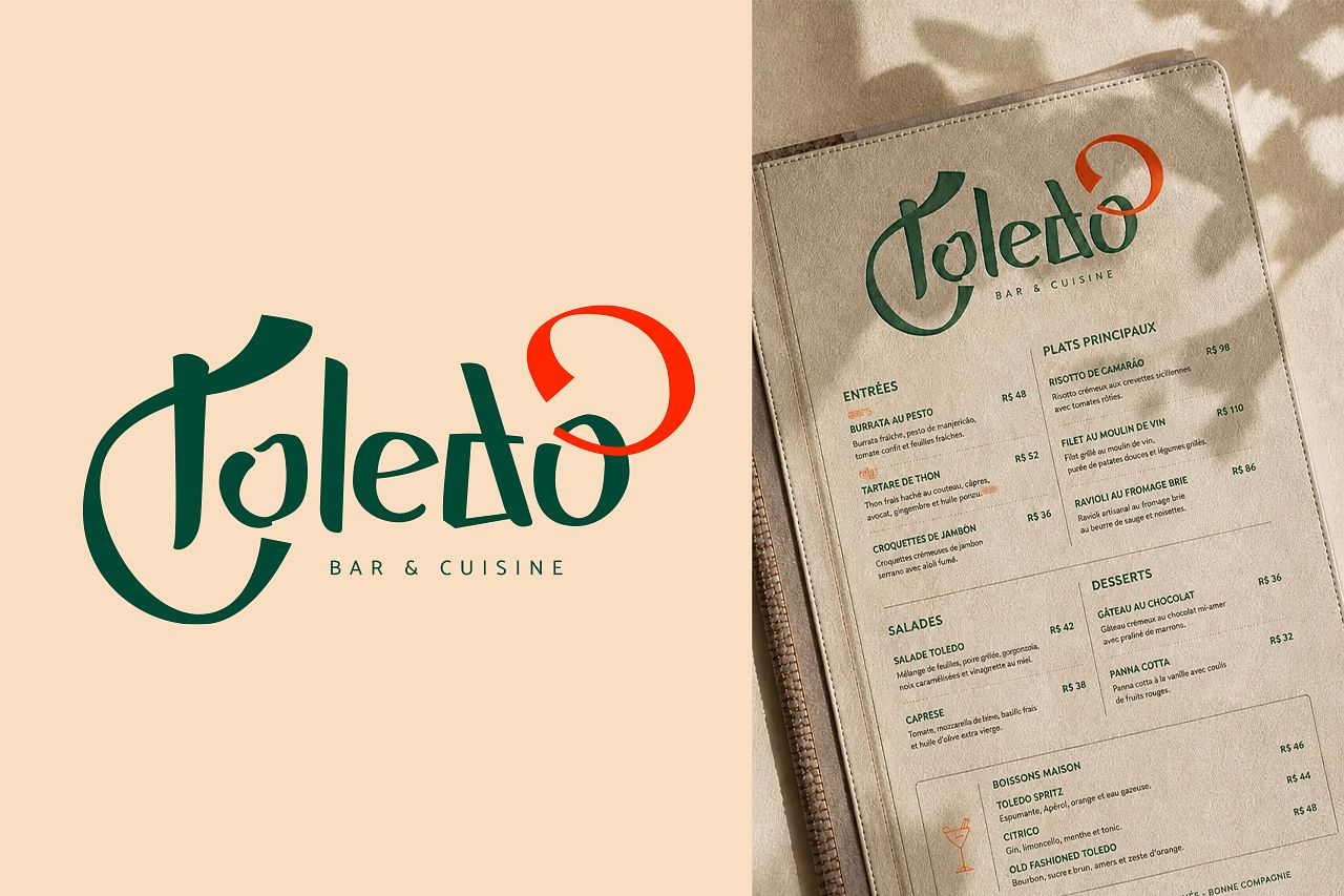 Logo Restaurant Toledo - Graphiste Lyon