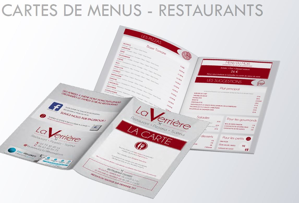 Menu de restaurant