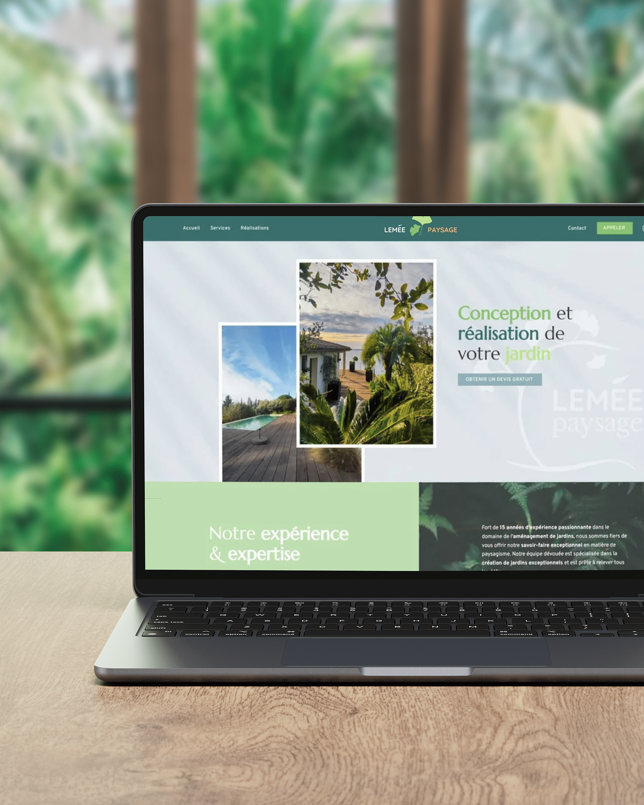 Site internet élégant & nature – Paysagiste