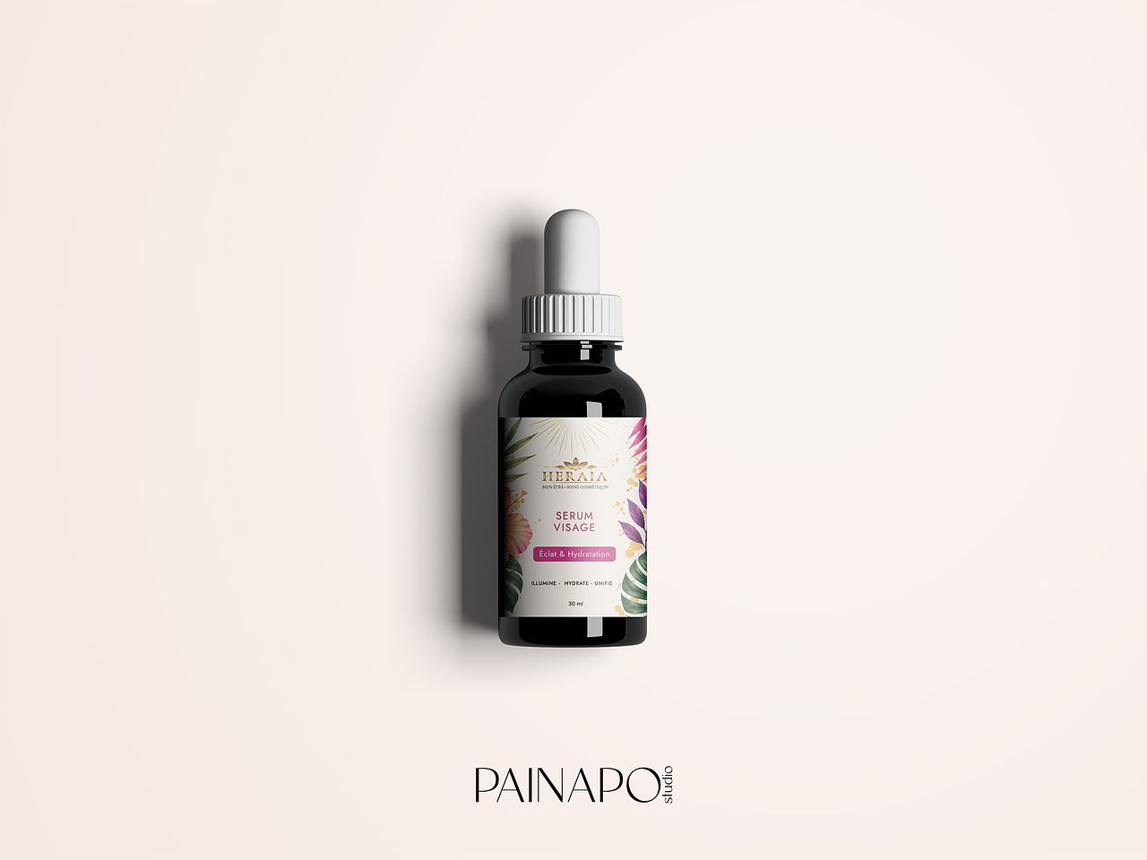 Etiquette cosmétique sérum