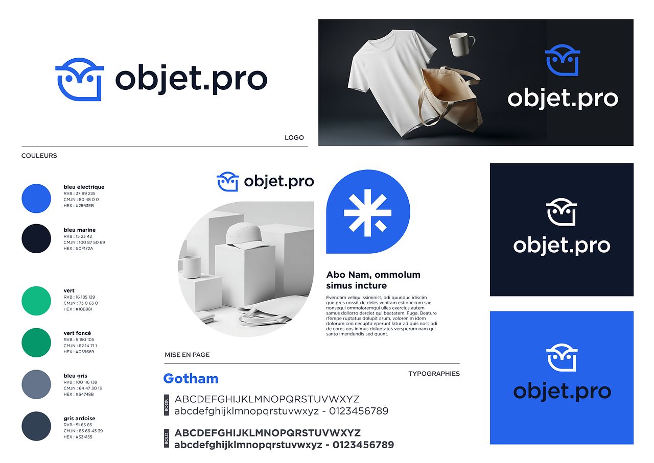 Identité visuelle objet.pro