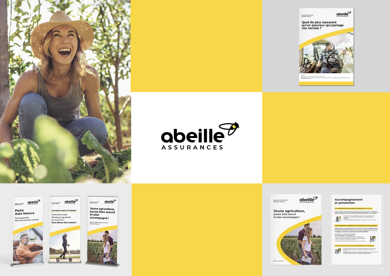 Supports de communication Abeille assurances