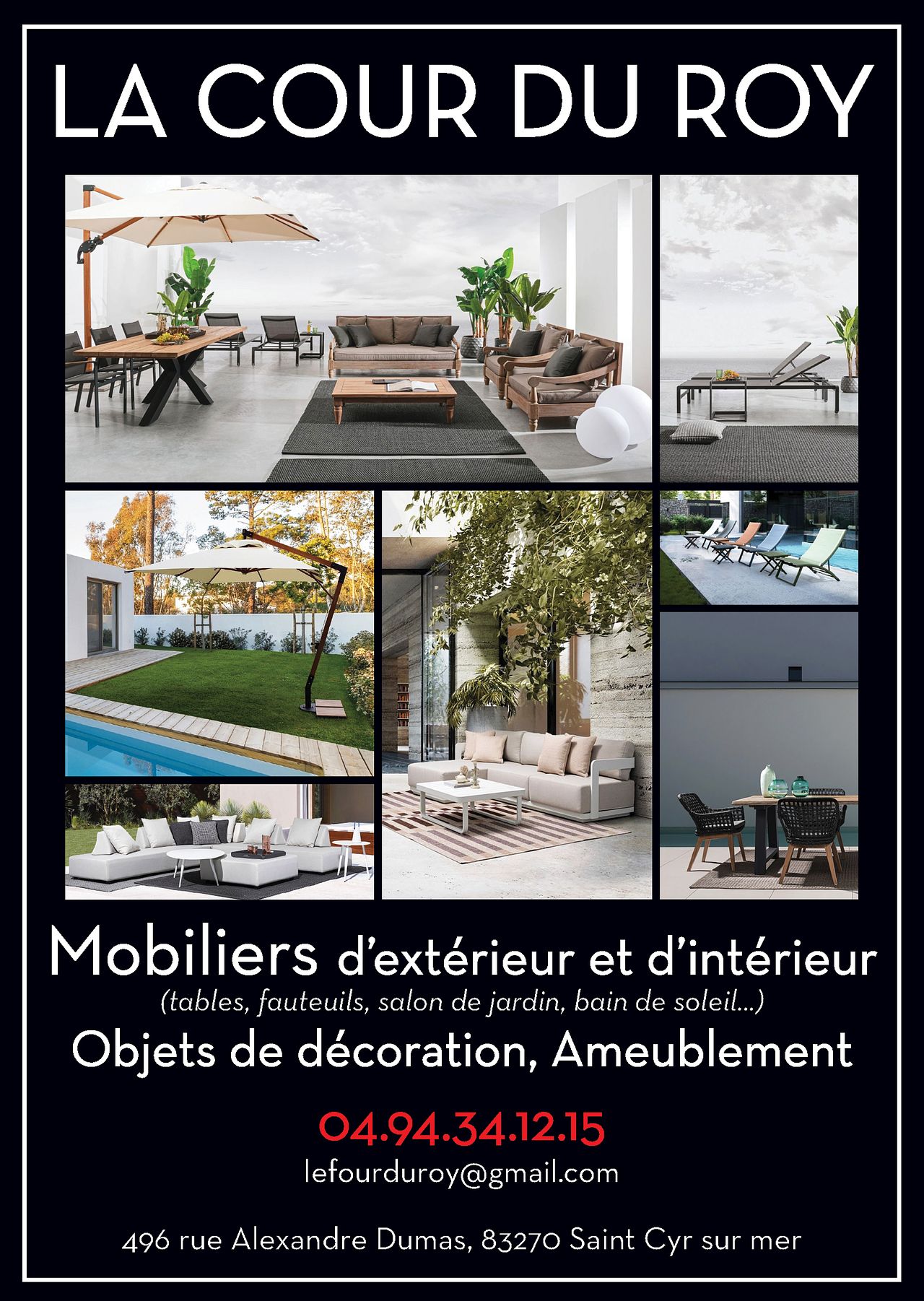 Recto Flyer boutique La Cour du Roy
