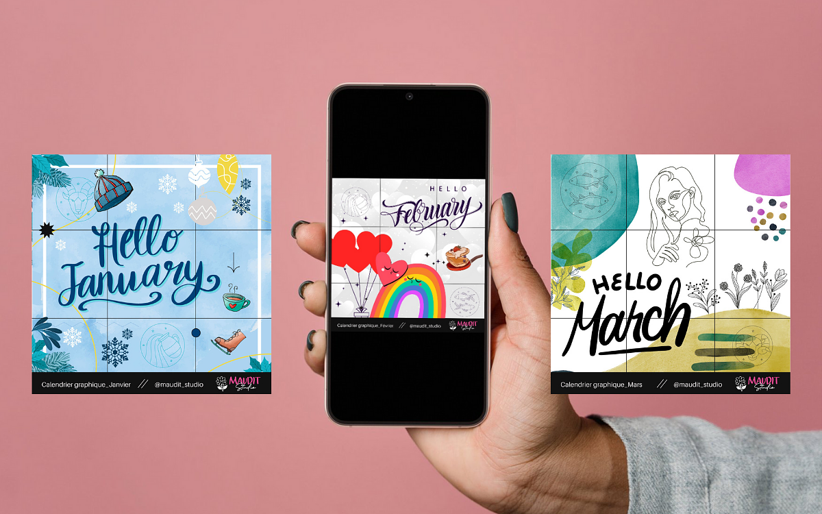 Projet perso - illustration mensuelle