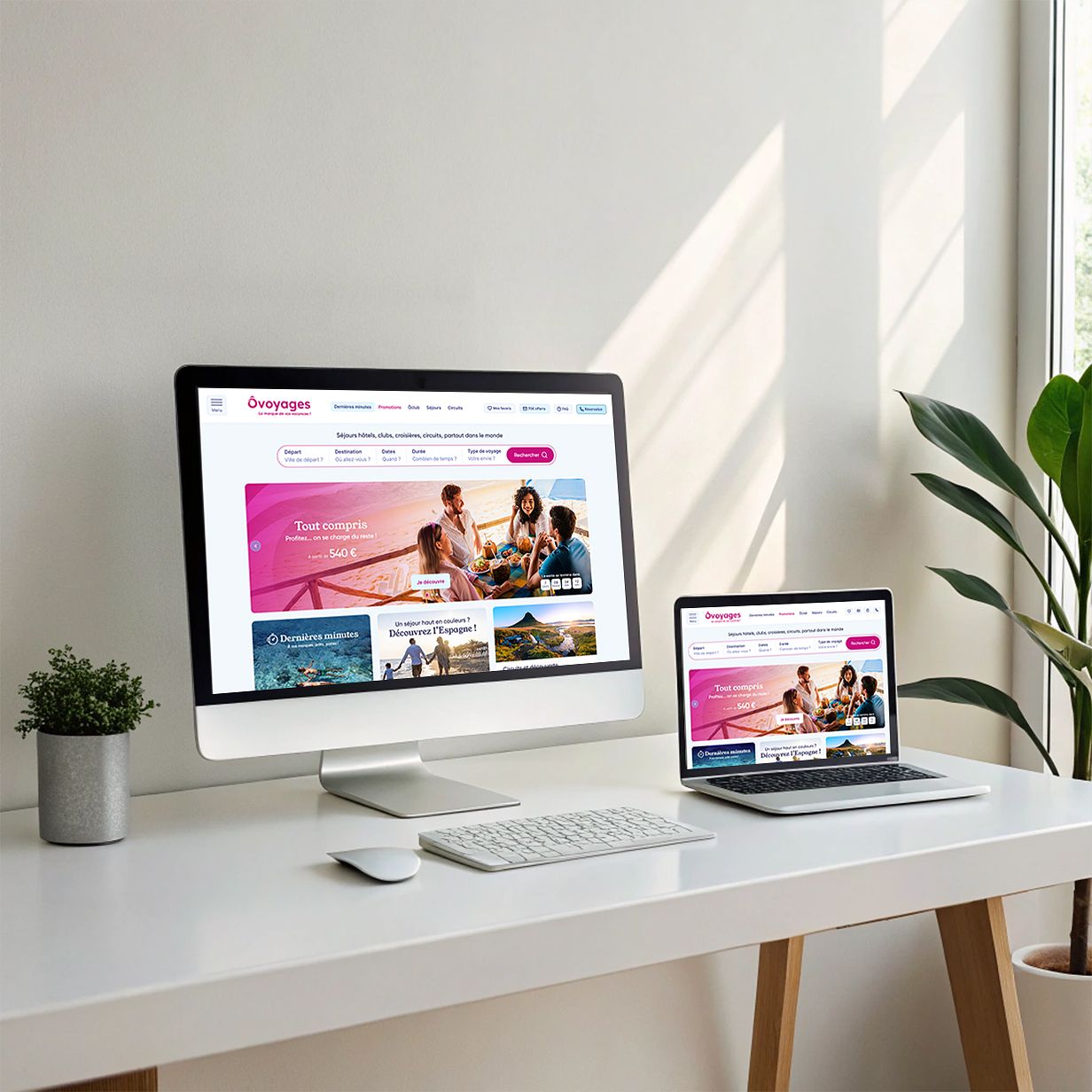 Site web Ôvoyages