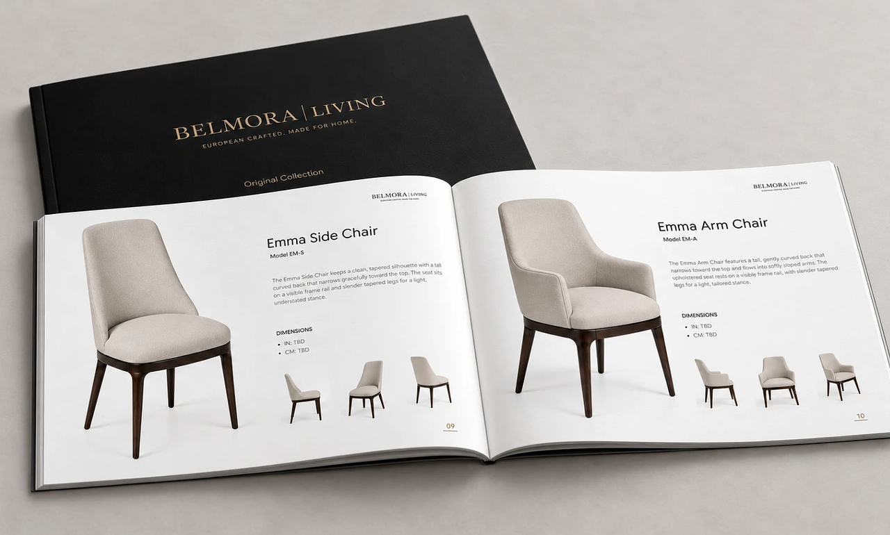 Catalogue produit premium – Mobilier (designer par