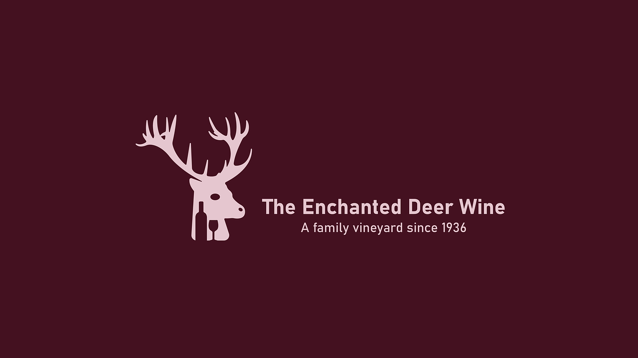 Logo The Enchanted Deer Wine – Identité visuelle v