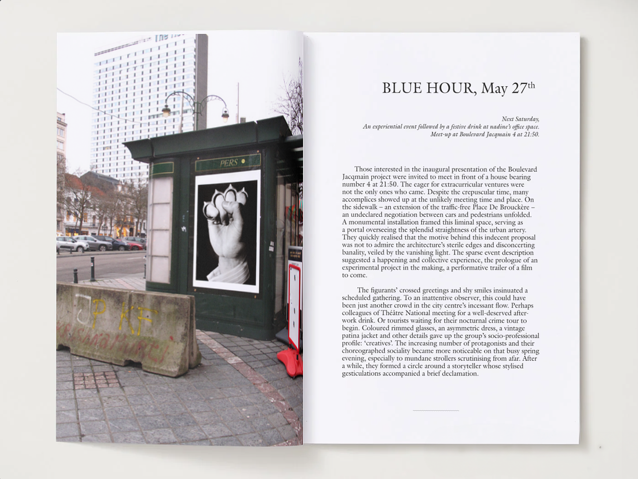 Magazine pour l'expo "Boulevard Jacqmain"