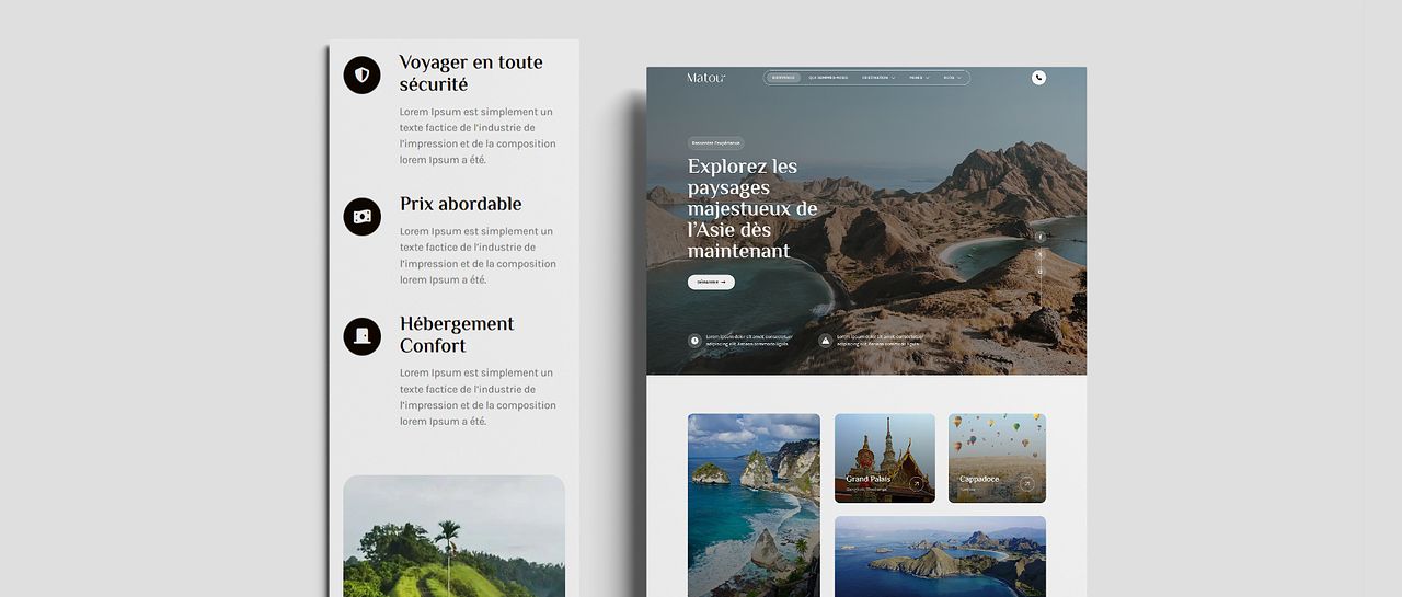 Site agence de voyage circuit Asie